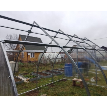 Теплица Каплевидная 40х20 - ширина 2.5 м в Калуге